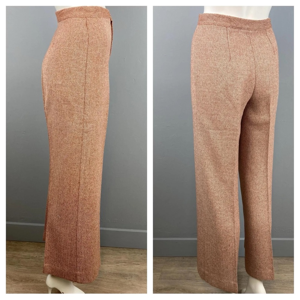 Classic Vintage 1970s Corduroy Tan and Brown Tailored Fit Wool Suit - Picture 9 of 10